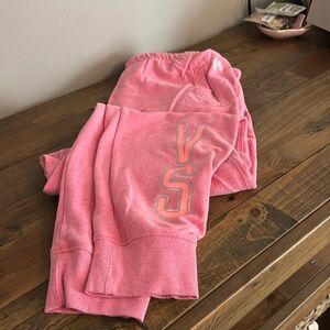 Victoria's Secret Pink Joggers with VS Logo